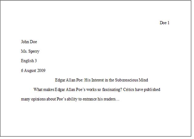 ama writing format example